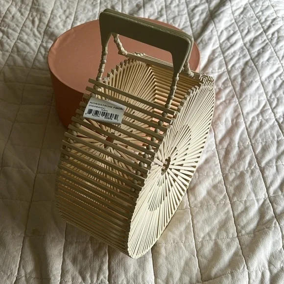 Cult Gaia Round Bamboo Bag - Picture 3 of 12